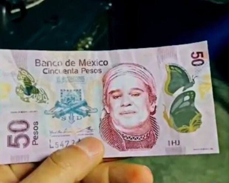 billete de 50 pesos mexicanos falso