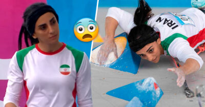 Escaladora iraní podría ir a la cárcel por competir sin el hiyab