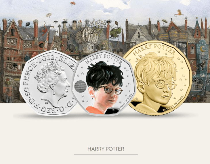 Las nueva colección de monedas de Royal Mint alusivas a Harry Potter