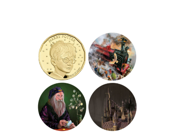 Las nueva colección de monedas de Royal Mint alusivas a Harry Potter