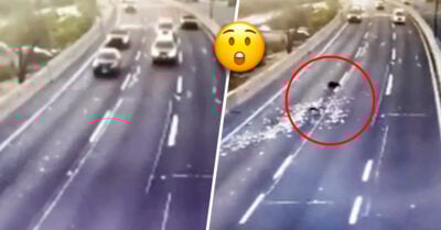 ¡Llovió dinero! Ladrones lanzan maleta con billetes para no ser detenidos y, aun así, los atraparon