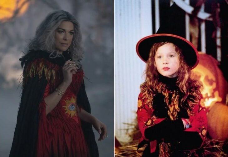 El vestido que lleva la Madre Bruja es similar al que Dani usa en la primera película