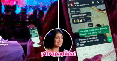 ¡Atrapadaaa! Mujer le dice a su novio que se quedó dormida y la grabaron en un concierto