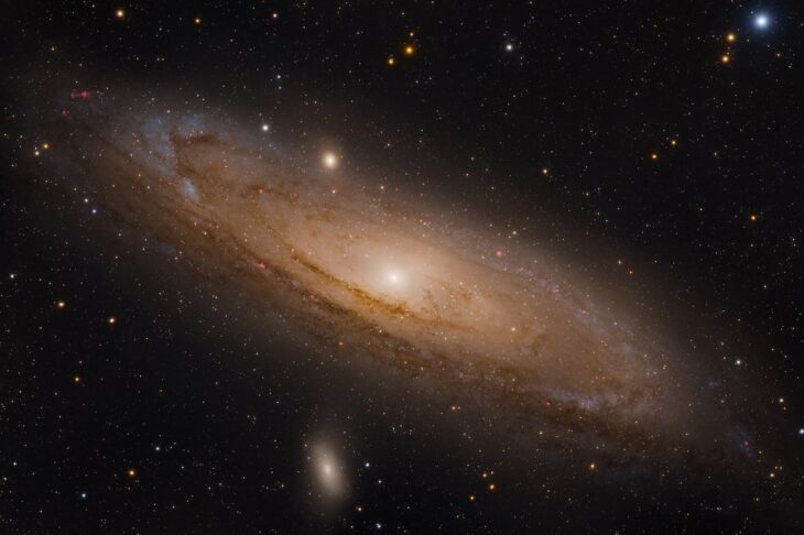 captura vista espectacular de la galaxia de Andrómeda