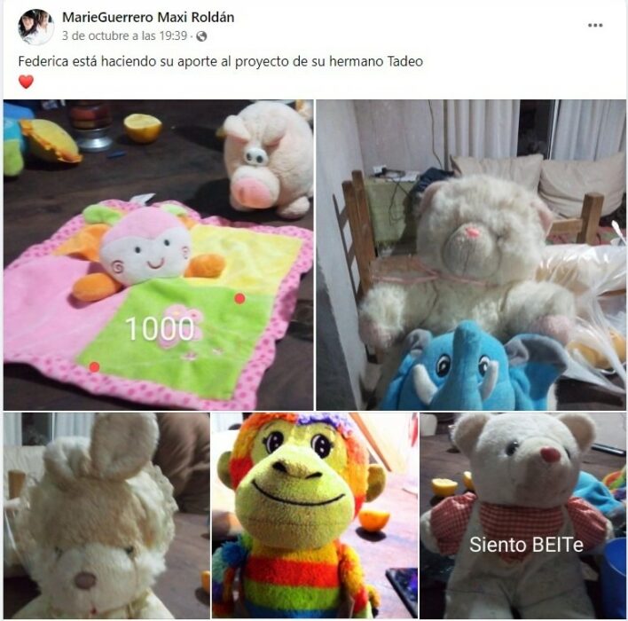 Niña vende sus peluches para ayudar a su hermano a arreglar su moto y se viraliza