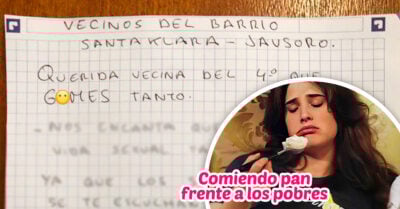 Vecinos escriben una carta para que su vecina no haga tanto ruido al hacer “el delicioso”