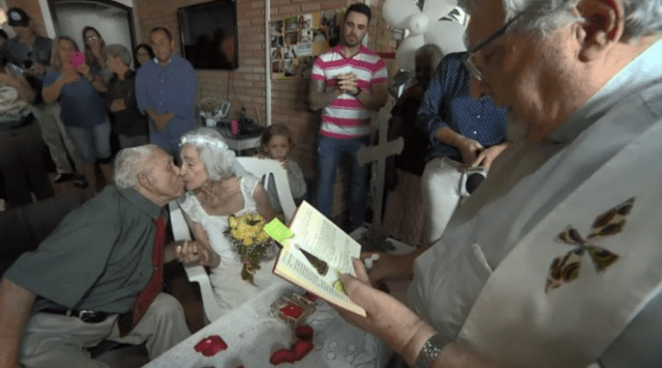 wedding of two grandparents