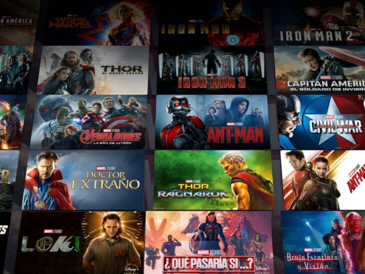 series y películas de marvel