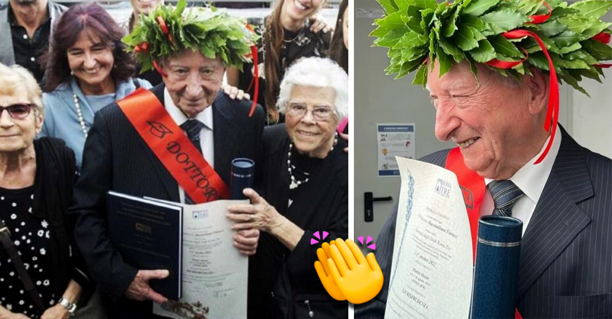90 Year Old Grandfather Fulfills His Dream Of Graduating With A Doctorate In Law Imageantra