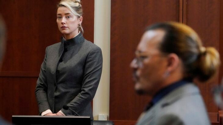 Amber Heard en el juicio de Johnny Depp