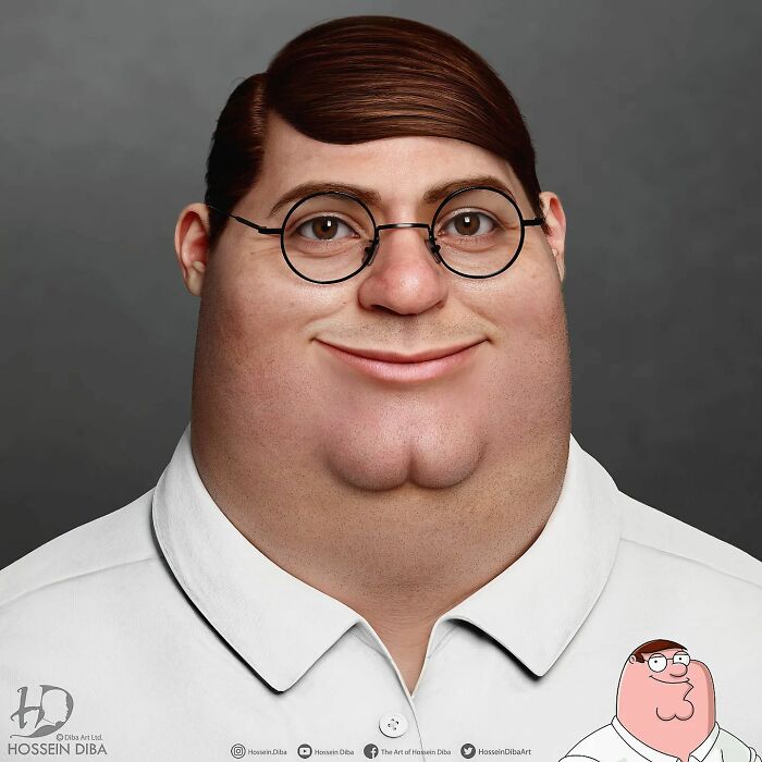 Peter Griffin de padre de familia en animación real