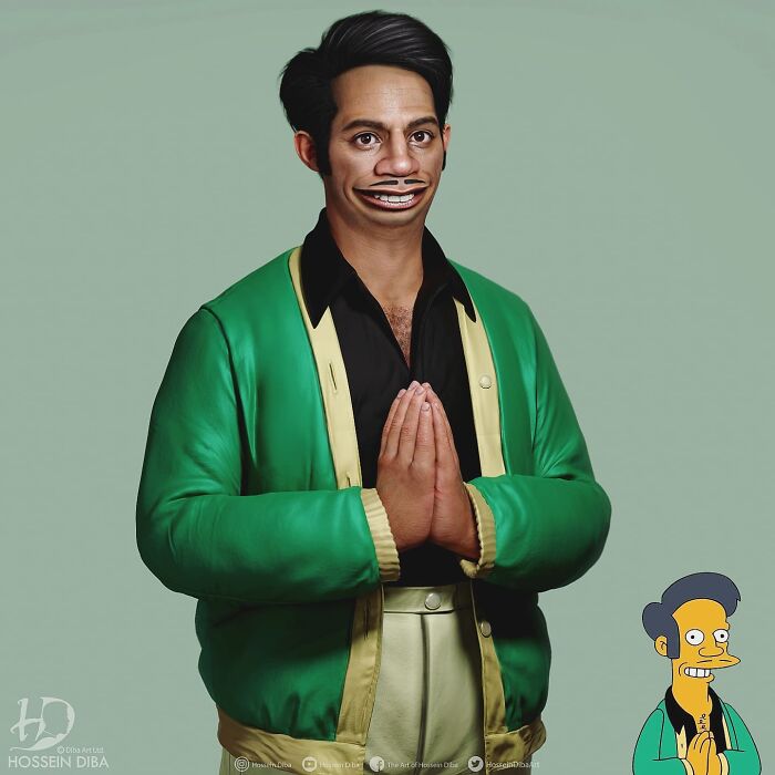 apu de los simpson en animacion realista