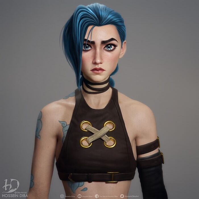 Jinx de Arcane en animación realista