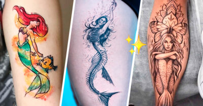 15 Bellísimos tatuajes de sirenas que te llevarán al fondo del mar