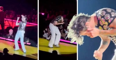 Lanzan objeto a Harry Styles en pleno concierto y lo golpearon en un ojo