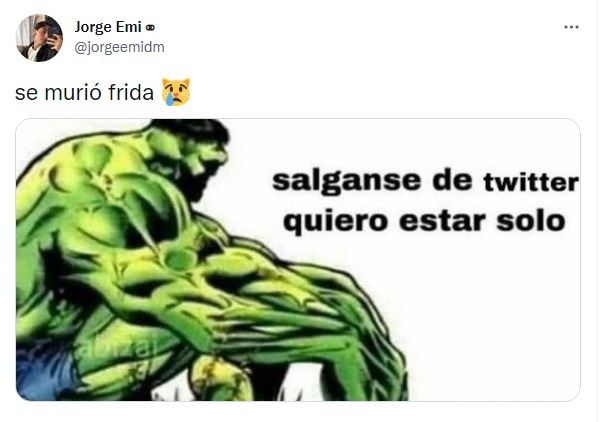 reacción en twitter por la muerte de la perrita frida