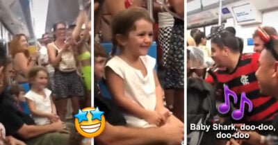 Chicos alcoholizados salvan el día: animan a una niña que lloraba en el metro