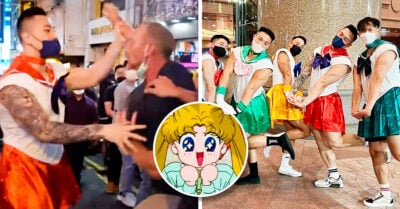 Fisicoculturistas disfrazados de Sailor Scouts se agarran a golpes “en nombre de la luna”