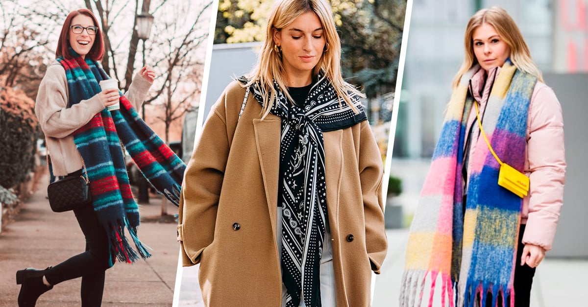 15 Perfect ideas to use your scarves that give your outfit a plus