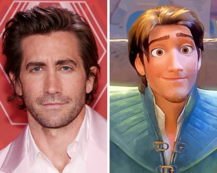 comparativa de Jake Gyllenhaal y flynn rider