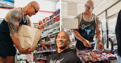 ‘La Roca’ regresa a la tienda donde robó cuando era niño para pagar por su error