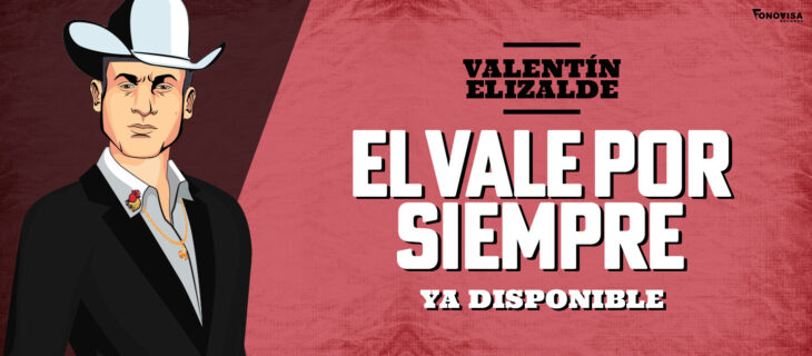 ilustración para la promoción de el nuevo disco de Valentín Elizalde lanzaado por Fonovisa Records 