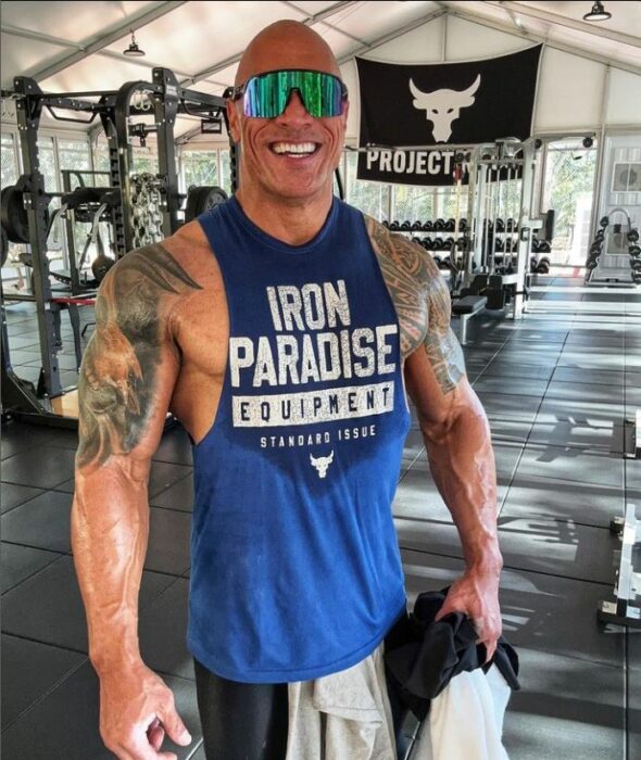 The rock in the gym