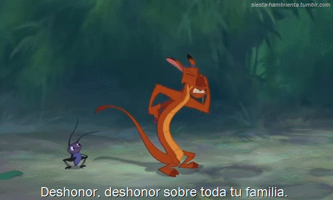 Mushu meme deshonor sobre toda tu familia