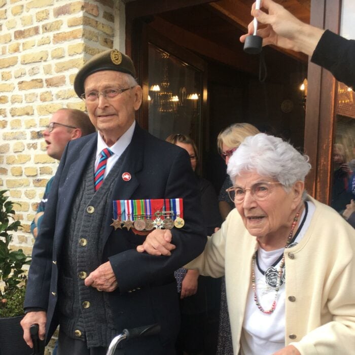 Reginald Pye and Huguette Geoffroy meet again after 78 years