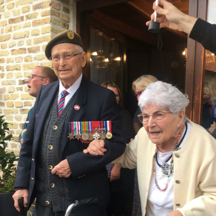 Reginald Pye y Huguette Geoffroy se reencuentran después de 78 años