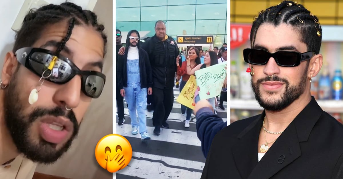 He disguises himself as Bad Bunny and manages to fool hundreds of fans
