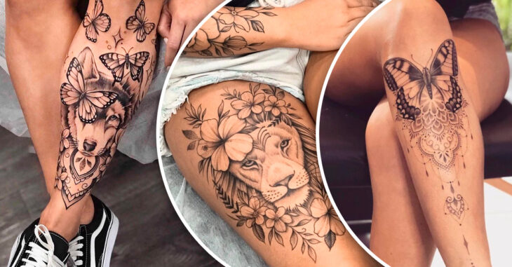 5 estilos de tatuajes para mujeres en la pierna que son elegantes y  delicados