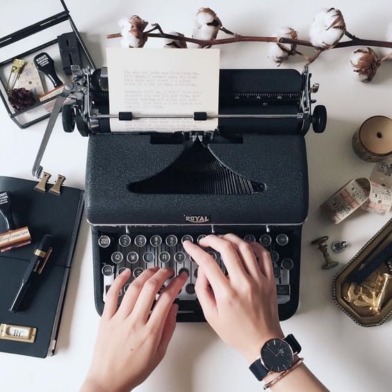 máquina de escribir 