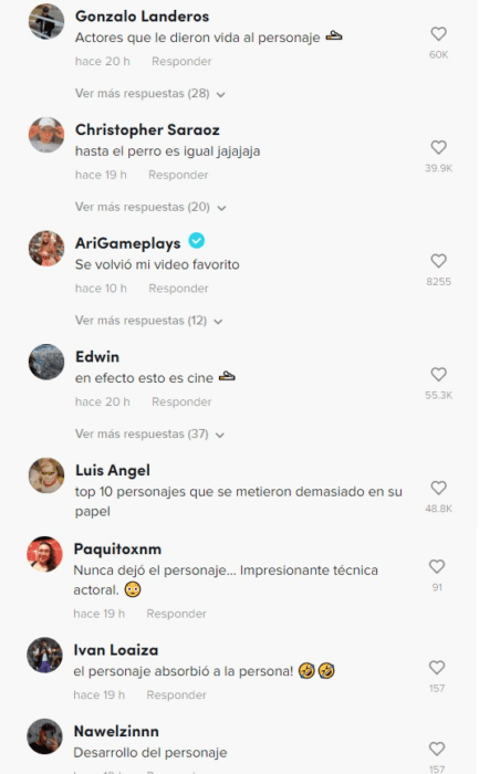 Comentarios de tiktok