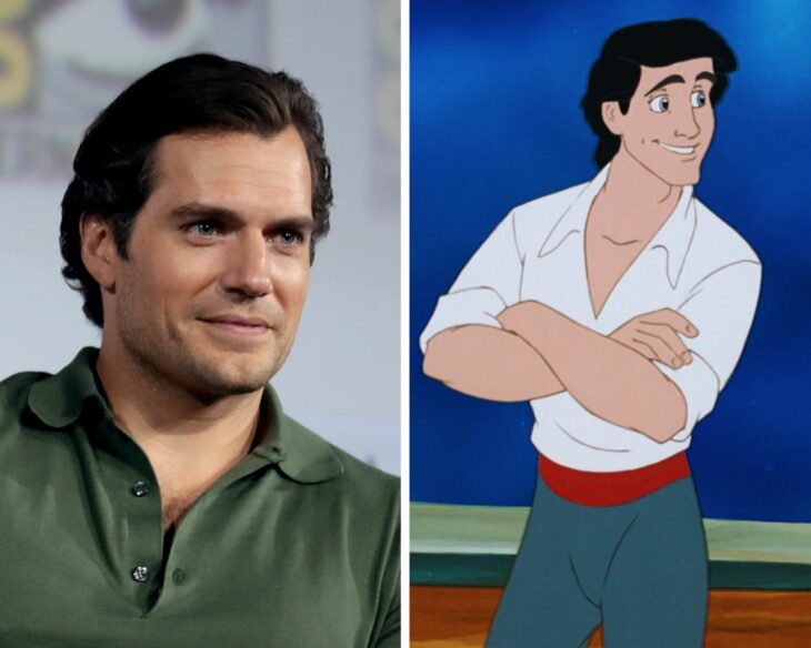 Comparativa de Henry Cavill y el príncipe Eric