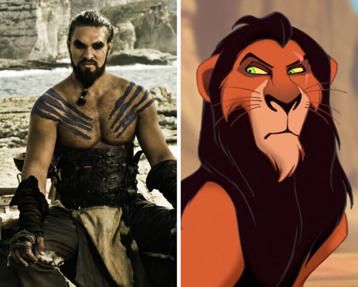 comparativa de jason momoa y scar 