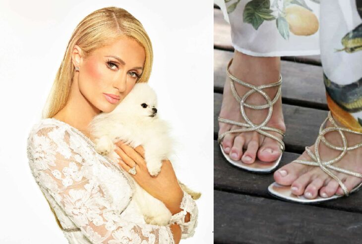 paris hilton ugly feet