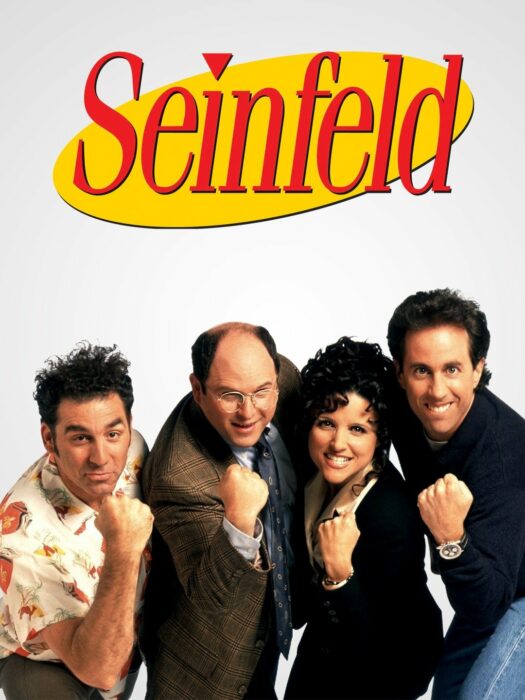 portada con los personajes de la serie seinfield