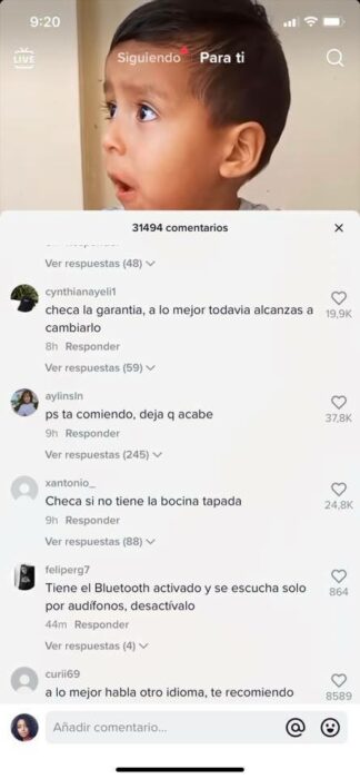 señora pdie ayuda porque su hijo de 3 años no habla y los comentarios son una joya