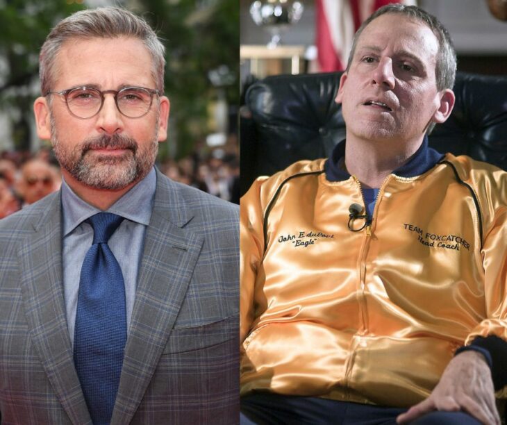 Steve Carell as John Eleuthère du Pont in Foxcatcher