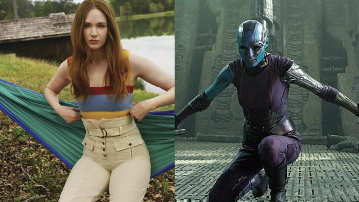 Karen Gillan as Nebula in Guardians of the Galaxy