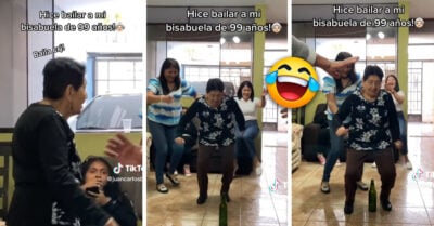 Abuelita de 99 años sorprende con su “perreo” intenso hasta el piso