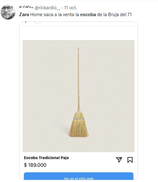 meme escoba de zara home de la bruja del 71