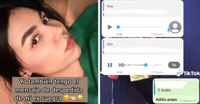 Chica expone los audios de despedida de su exsuegra grosera y que feo caso