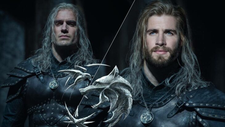 Henry Cavill como Geralt de Rivia/Liam Hemsworth como Geralt de Rivia