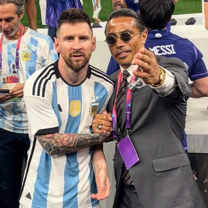 Salt Bae junto a Messi
