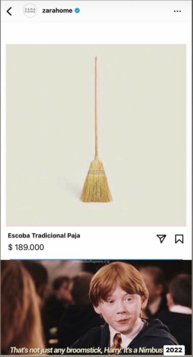 meme nimbus 2000 escoba zara home