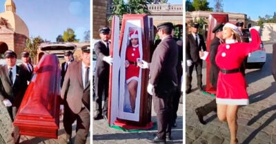 Funeraria recibe críticas en redes por su publicidad navideña