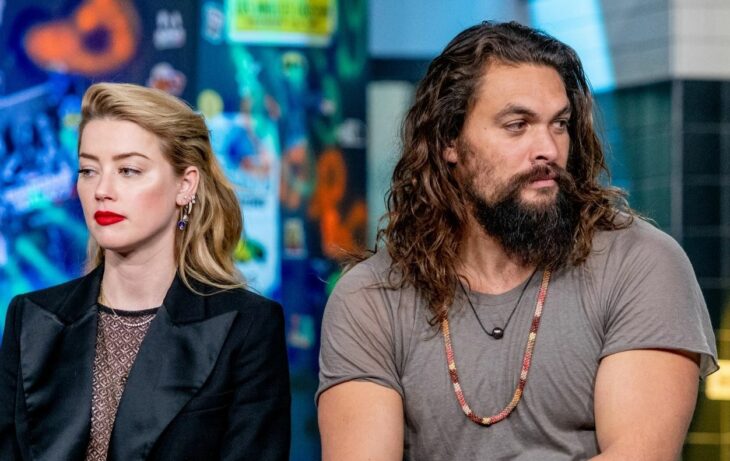 Amber Heard Jason Momoa promocionando Aquaman