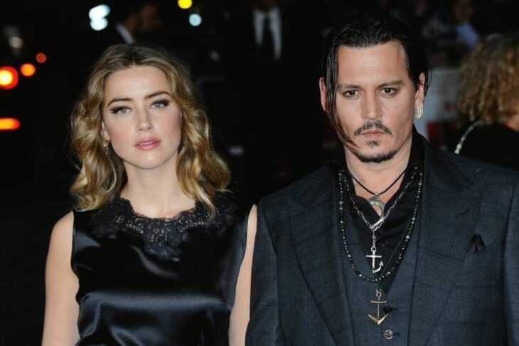 Johnny Depp y Amber Heard en alfombra roja